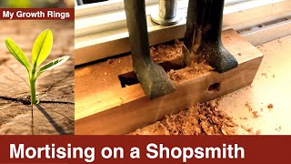 Hollow Chisel Mortising with a Shopsmith Mark V or Mark 7 or any Drill Press for that matter [upl. by Dixie675]