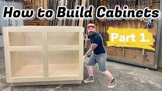 Build Cabinets The Easy Way  How to Build Cabinets [upl. by Onimixam]