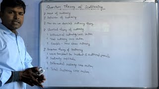 Quantum Mechanics 46 Quantum Theory of Scattering [upl. by Aitnecserc]