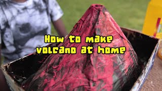 How to make volcano at home [upl. by Malloy261]