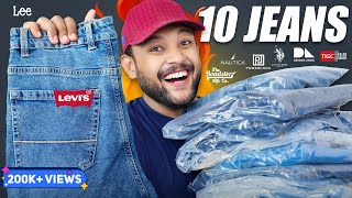 10 Best College Jeans for College From ₹500 🔥 Levis Powerlook Jeans Haul Review 2024  ONE CHANCE [upl. by Hultin]