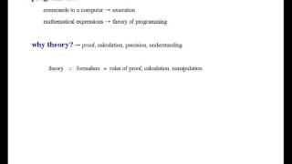 Formal Methods of Software Design  Introduction 033 [upl. by Ainevuol]