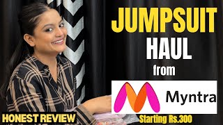 MYNTRA haul Trendy Summer jumpsuits Haul  TryOn Haul  Honest Review  Vaishali’s World [upl. by Nohpets]