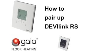 How to pair up DEVIlink Room Sensor RS [upl. by Airla]