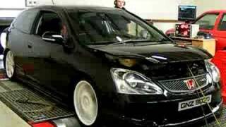 EP3 Honda Civic Type R 253bhp na Rolling Road dyno best vtec sound [upl. by Viddah]