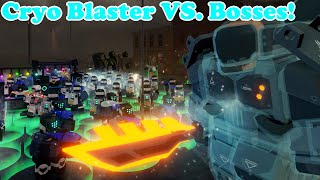 Cryo Blaster VS Bosses  Tower Defense X [upl. by Bronez]