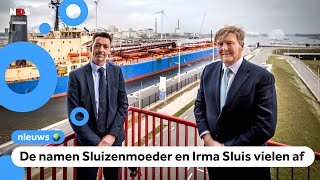 Koning opent grootste zeesluis van de wereld [upl. by Zora]