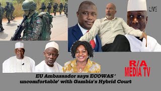 EU Ambassador says ECOWAS ‘uncomfortable’ with Gambia’s Hybrid Court 090924 [upl. by Narol]