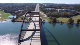 Pennybacker 360 bridge Austin Texas shortsvideo drone shorts [upl. by Lebazi]