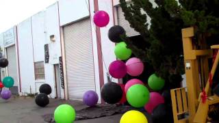 27 inch Balloon Drop timing 33 Balloons in 225ft x45 dia BOSS1000 net 2mp4 [upl. by Juliann165]