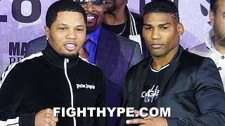 FULL GERVONTA DAVIS VS YURIORKIS GAMBOA PRESS CONFERENCE amp FIRST INTENSE FACE OFF IN ATL [upl. by Allemaj638]