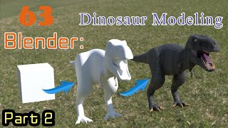 blender beginner tutorial for modeling dinosaur  Trex in Hindi Urdu [upl. by Augusto329]