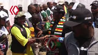 President Mnangagwa Arrival at Munhumutapa in Masvingo [upl. by Paul]