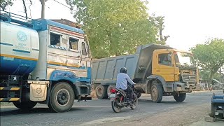 Truck Dumper Racing Video  Harvester Car Baik video  Mobil Truck dumper video truck dumper [upl. by Henry]