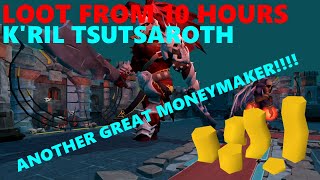 Runescape 3  Loot From 10 Hours Kril Tsutsaroth  Another Great Money Maker [upl. by Weiner358]