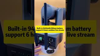 4K Wireless PTZ Camera 20X zoom Ai tracking builtin 9450mAh battery for live streamwirelesscamera [upl. by Marleen]