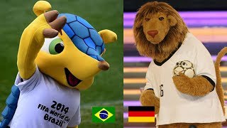 Amistoso Brasil x Alemanha 2018 Homenagem Mascotes Goleo e Fuleco [upl. by Kiehl]