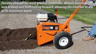 Brave Trencher  WalkBehind  18 in Depth  Honda GX160  BRPT [upl. by Ilona]