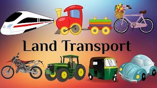 Modes of transport l land transport l road transport l Names of vehicles l vehicleslMiniminds12 [upl. by Rochell]