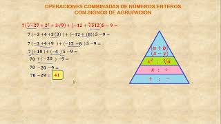 OPERACIONES COMBINADAS CON POTENCIAS Y RAICES [upl. by Anthea]