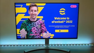 Efootball PES 2022 Gameplay on PS4 Slim [upl. by Gnemgnok]