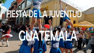 LA JUVENTUD GUATEMALTECA REVIENTA LA SEXTA CON BATONISTAS BANDAS Y MUCHA MUSICA EN GUATEMALA CIUDAD [upl. by Camp662]