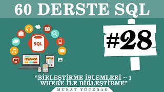 SQL Ders 28 Birleştirme İşlemleri  1 Where ile Birleştirme [upl. by Welch788]