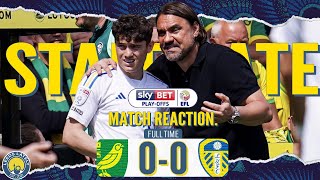 STALEMATE in the PLAYOFFS Norwich 0  0 Leeds United MATCH REACTION [upl. by Vernita]