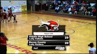 Girls Basketball Vidalia Lady Indians vs Bacon County Lady Raiders [upl. by Ellennad]