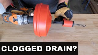 How to Use a Drum Auger  Clogged Drain [upl. by Aenea]