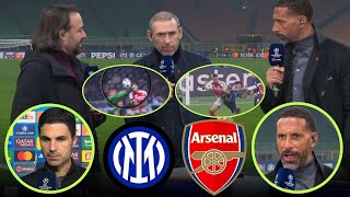 Inter Milan vs Arsenal 10 Post Match Analysis UCL  Arteta Martin Keown Rio Ferdinand Reactions [upl. by Airrej]