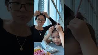 Pocky challenge pocky pockysticks pockylove toddlerhood toddlerplaytime motherhood [upl. by Joane594]