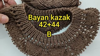 40 beden örgü kazak modeli bayan kazak modeli örgü modeli yakadan1knitting [upl. by Staal]