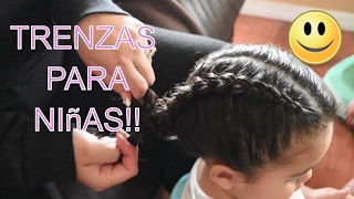 COMO HACER TRENZAS PARA NIñAS [upl. by Rhynd844]