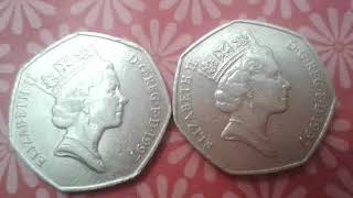 50 pence 1997 elizabeth 2 value [upl. by Eisej]