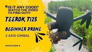 Teerok T12s Entry Level beginner drone first flight amp unboxing [upl. by Inalej569]