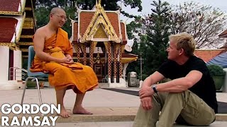 Gordon Ramsay Tries To Meditate With A Monk  Gordons Great Escape [upl. by Oiliruam331]