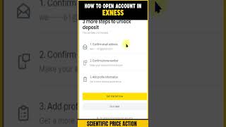 HOW TO OPEN ACCOUNT IN EXNESS  shorts exness trading [upl. by Aicilram]