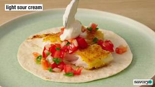 How to Make Tilapia Tacos  SavoryOnline [upl. by Dumanian]