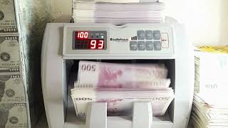 Counting NEW 500 Euro notes in our Banknote Counting Machine Prop Money [upl. by Siol]