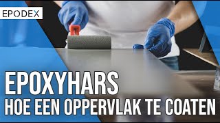 Oppervlak coaten  Instructie  EPODEX [upl. by Melessa852]