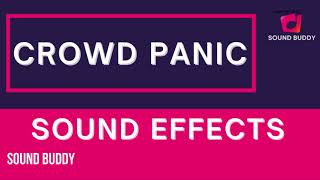 crowd panic sound effect  croud panic sound effect  small crowd panic sound effect  Sound Buddy [upl. by Salem]