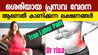 Delivery Pain Symptoms  True Labor Pain Malayalam [upl. by Emelda]