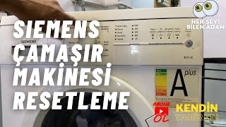 Siemens Çamaşır Makinesi Resetleme  Kendin Tamir Et  Siemens E10 16 çamaşır makinesi tamiri [upl. by Eenobe]