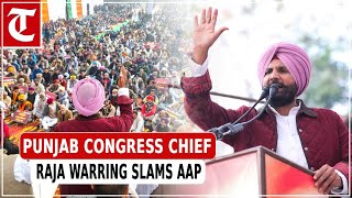 Punjab Congress chief Raja Warring slams AAP amid talks of alliance [upl. by Anuahsal599]