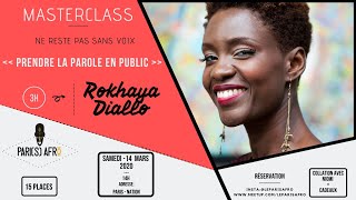 Masterclass de Rokhaya Diallo quotPrendre la parole en publicquot avec Le Paris Afro [upl. by Hough]