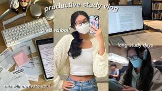 STUDY VLOG  productive days in my life as a college student  korean skincare routine amp daily life [upl. by Eivod]