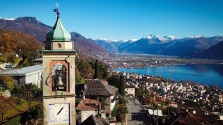 Drone Views of Switzerland in 4k Orselina amp Brione sopra Minusio [upl. by Munshi]