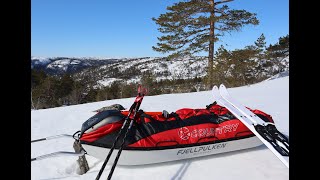 Norwegian mountains skis sledge and blue sky this must be perfect [upl. by Eleaffar]