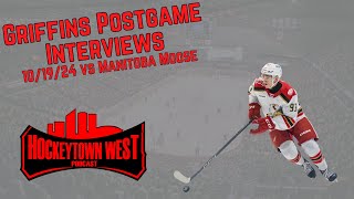 Grand Rapids Griffins Postgame Interviews 101924 [upl. by Eirrab]